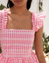 Pink City Prints Candy Floss Gingham Kolkata Top
