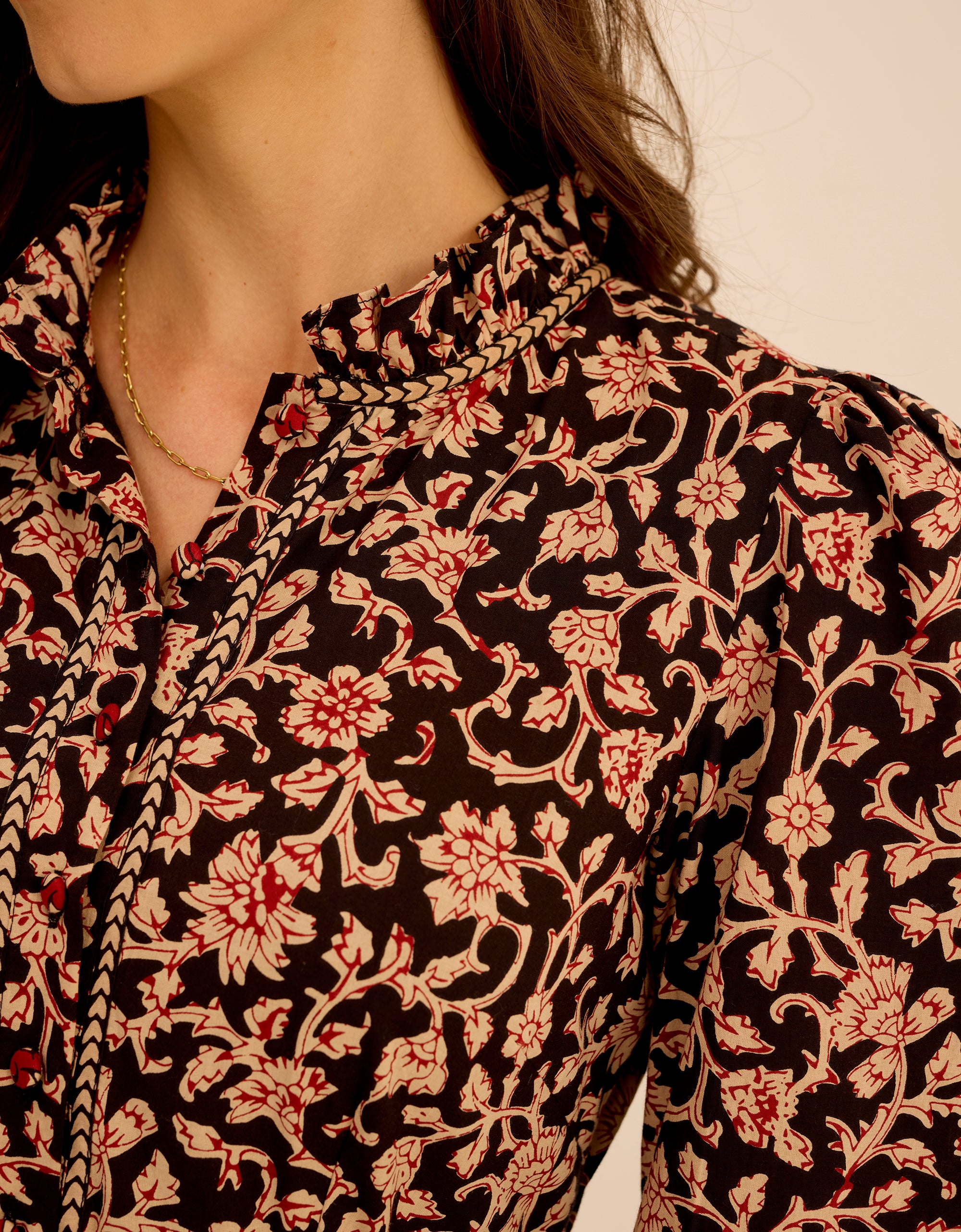 Pink City Prints Chanderi Jaal Matilda Dress