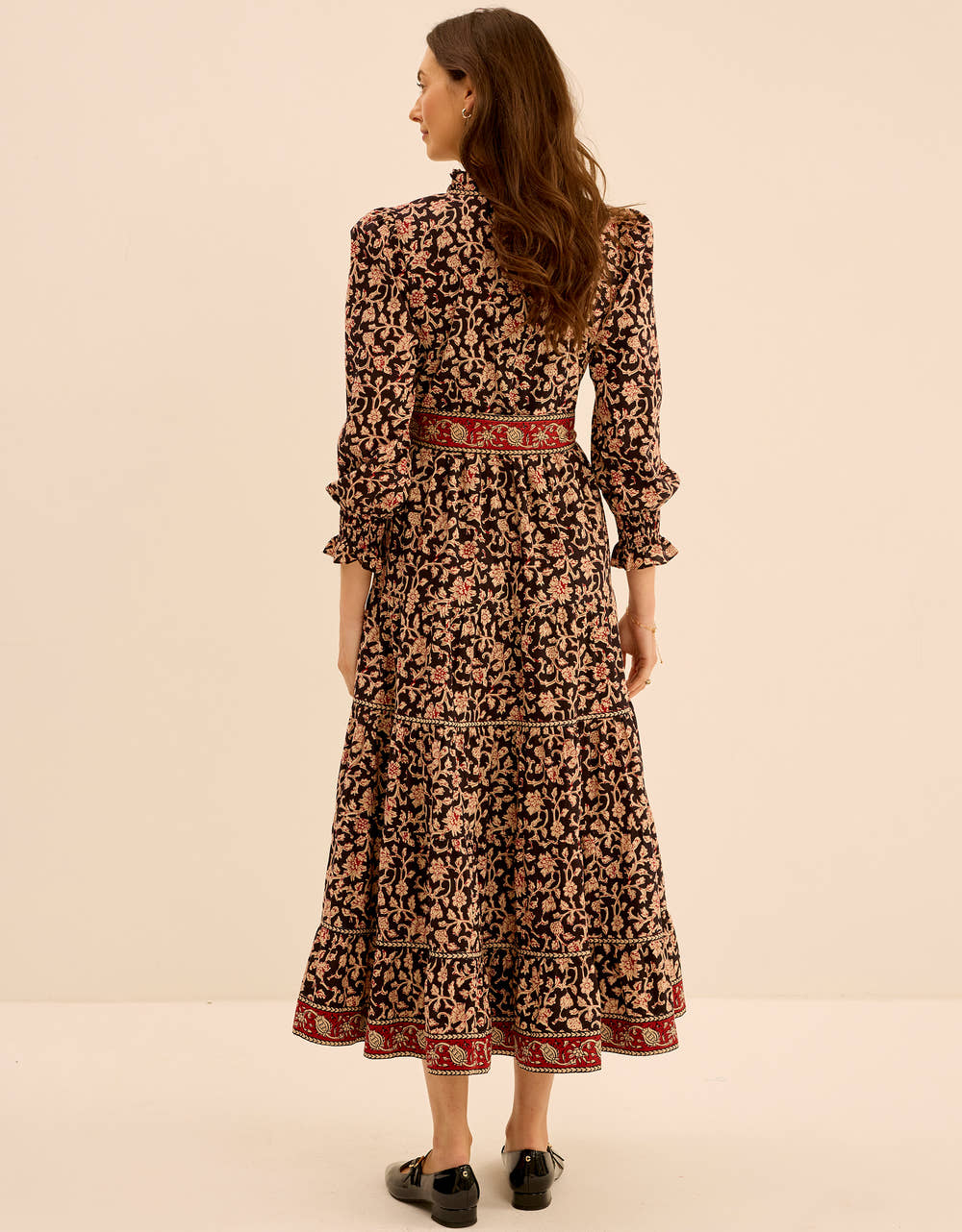 Pink City Prints Chanderi Jaal Matilda Dress