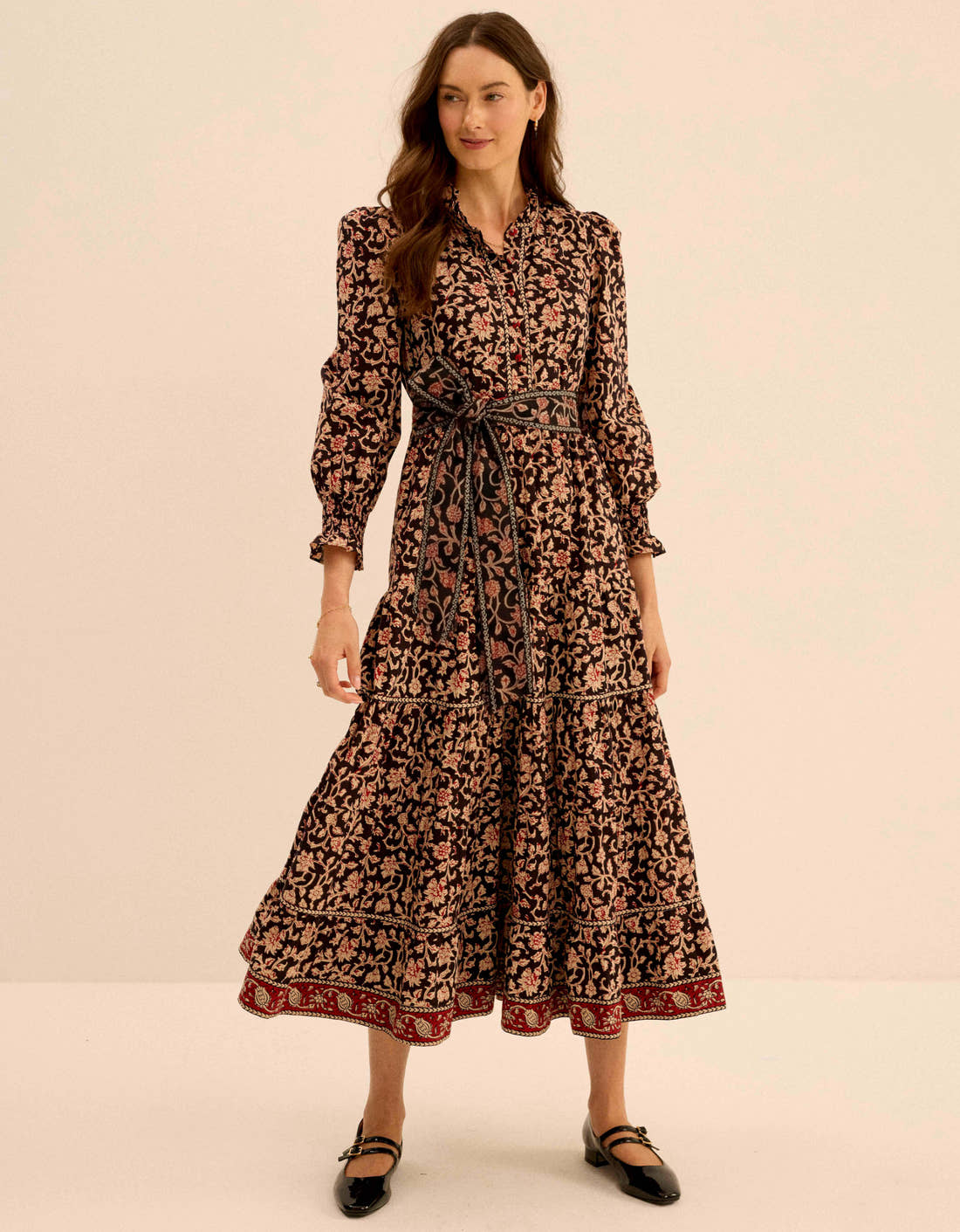 Pink City Prints Chanderi Jaal Matilda Dress