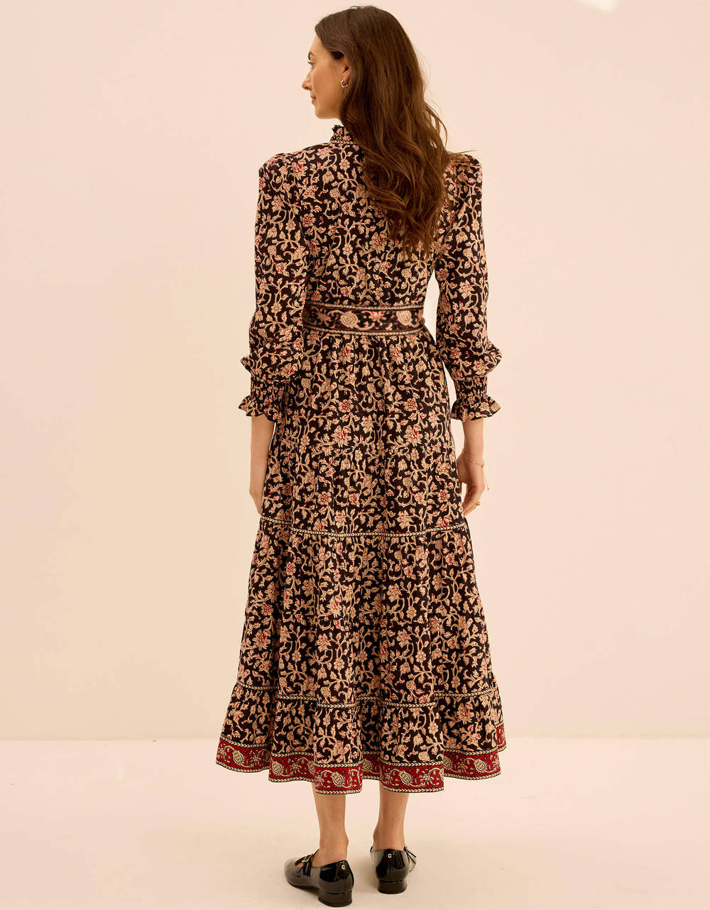 Pink City Prints Chanderi Jaal Matilda Dress