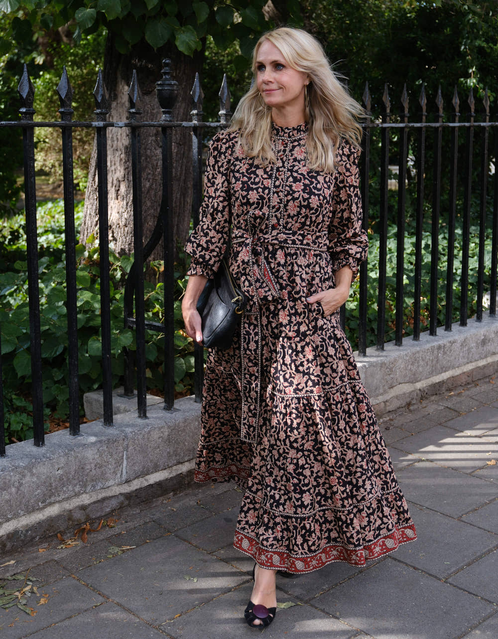 Pink City Prints Chanderi Jaal Matilda Dress
