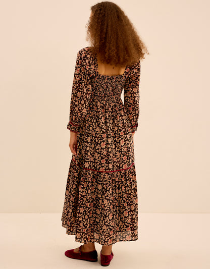 Pink City Prints Chanderi Jaal Riley Dress
