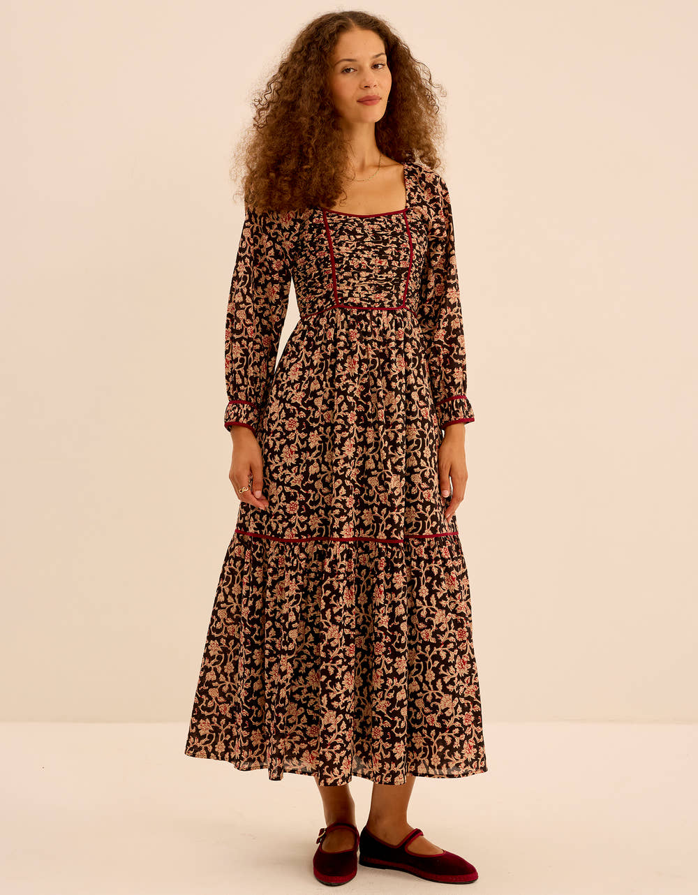 Pink City Prints Chanderi Jaal Riley Dress