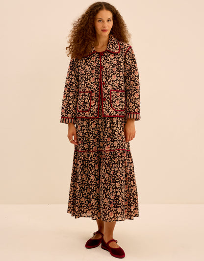 Pink City Prints Chanderi Jaal Stevie Jacket