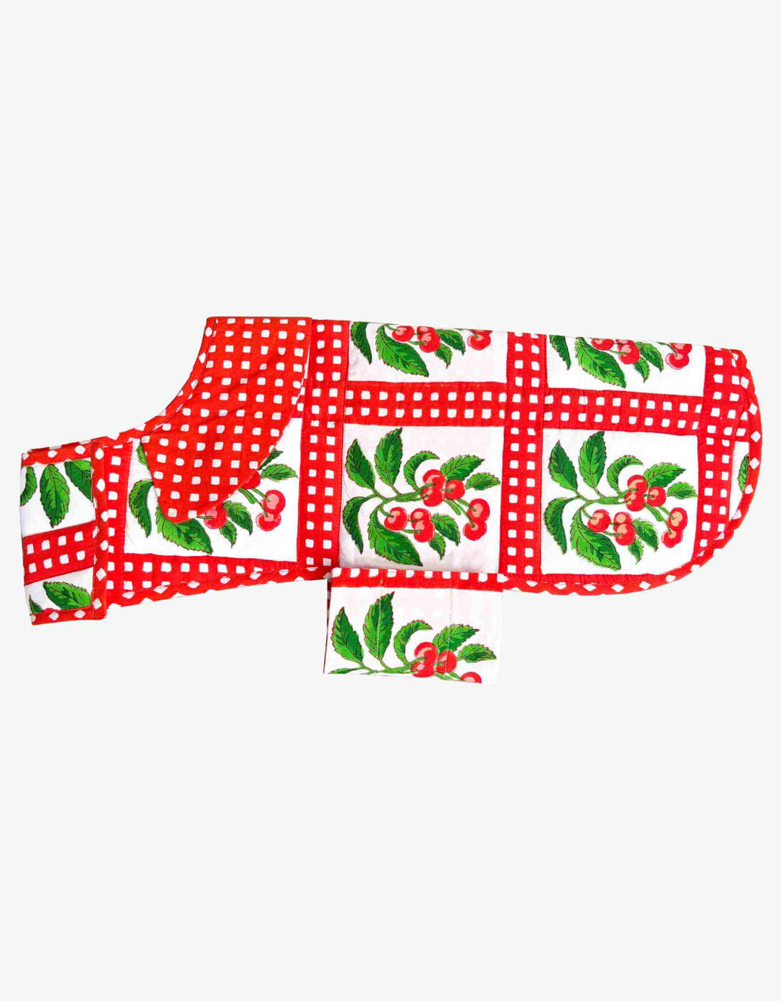 Pink City Prints Cherry Picnic Doggie Coat