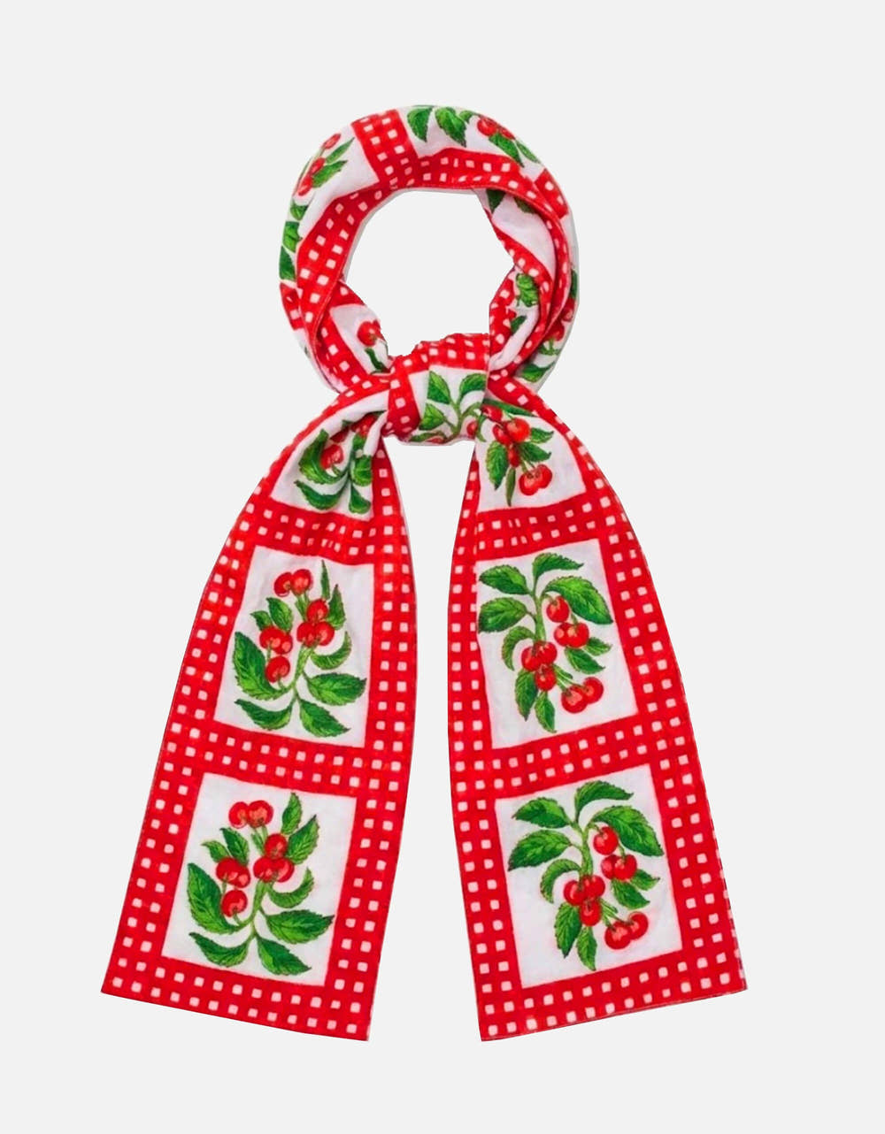 Pink City Prints Cherry Picnic Head Scarf