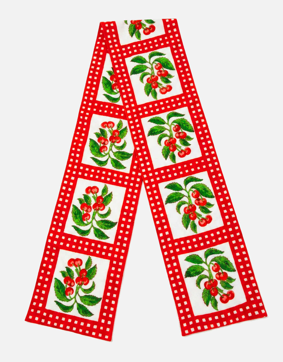 Pink City Prints Cherry Picnic Head Scarf