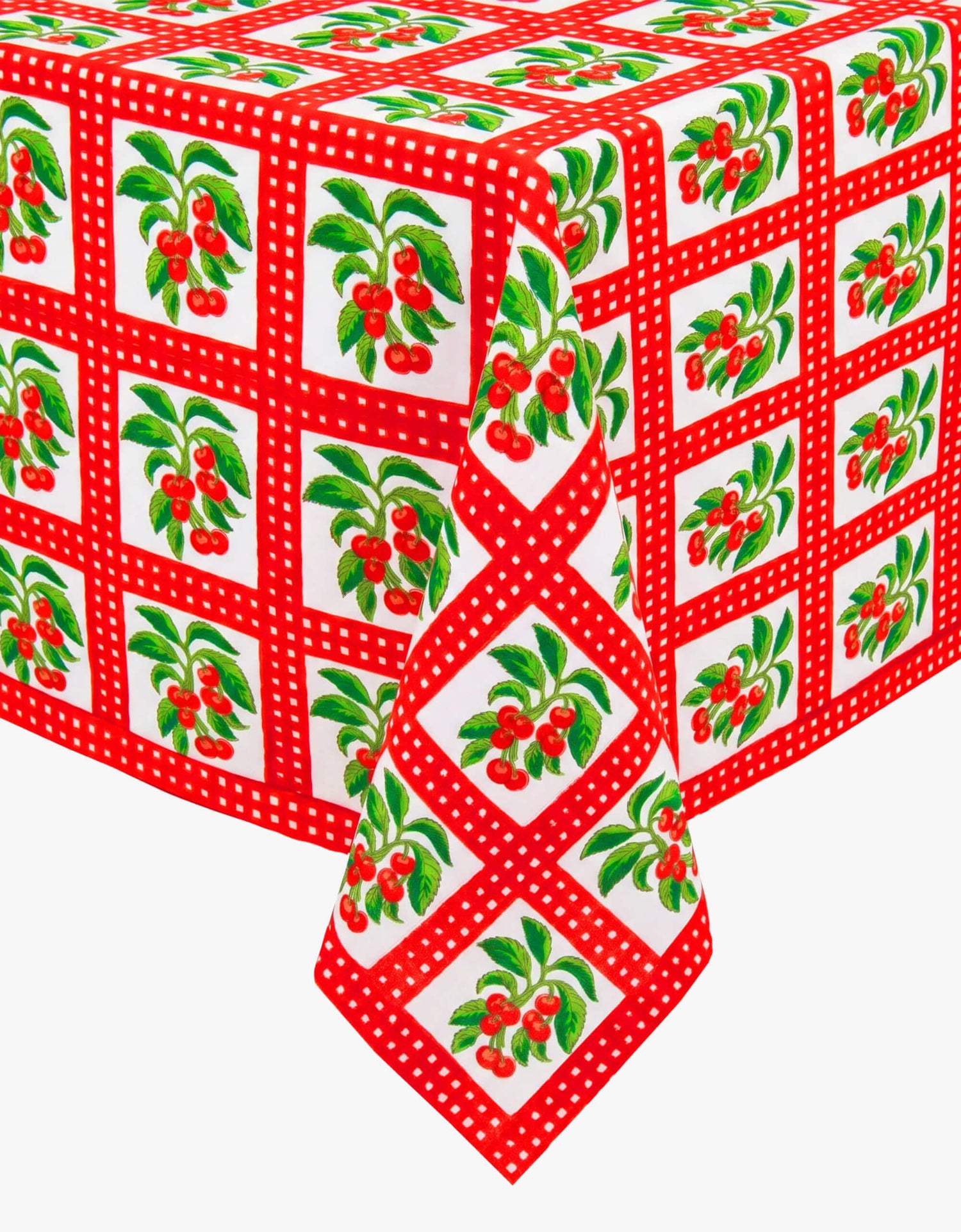 Pink City Prints Cherry Picnic Tablecloth