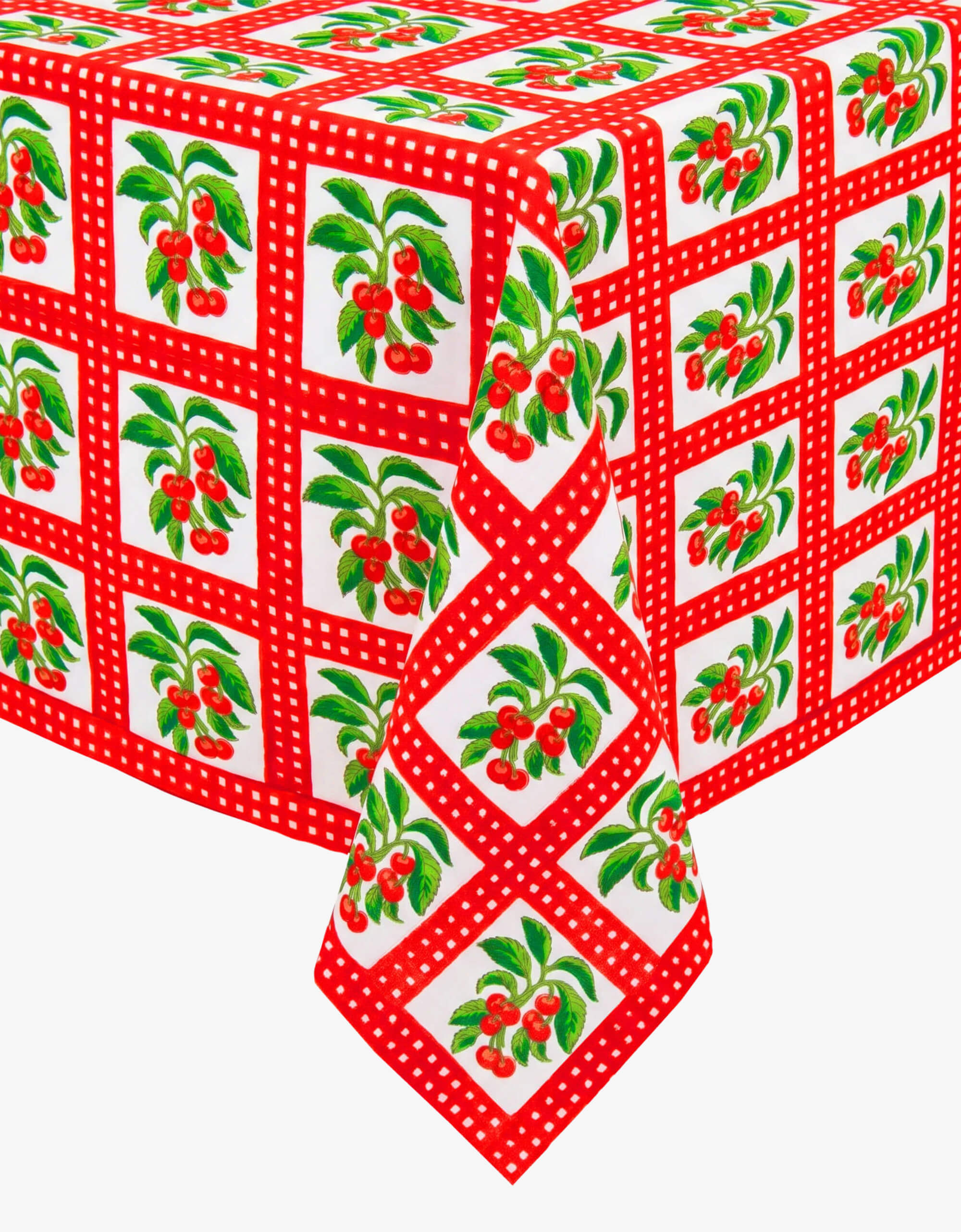 Pink City Prints Cherry Picnic Tablecloth