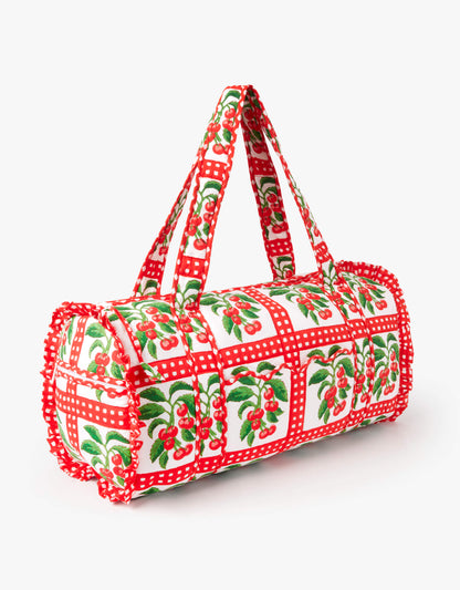 Pink City Prints Cherry Picnic Weekend Bag