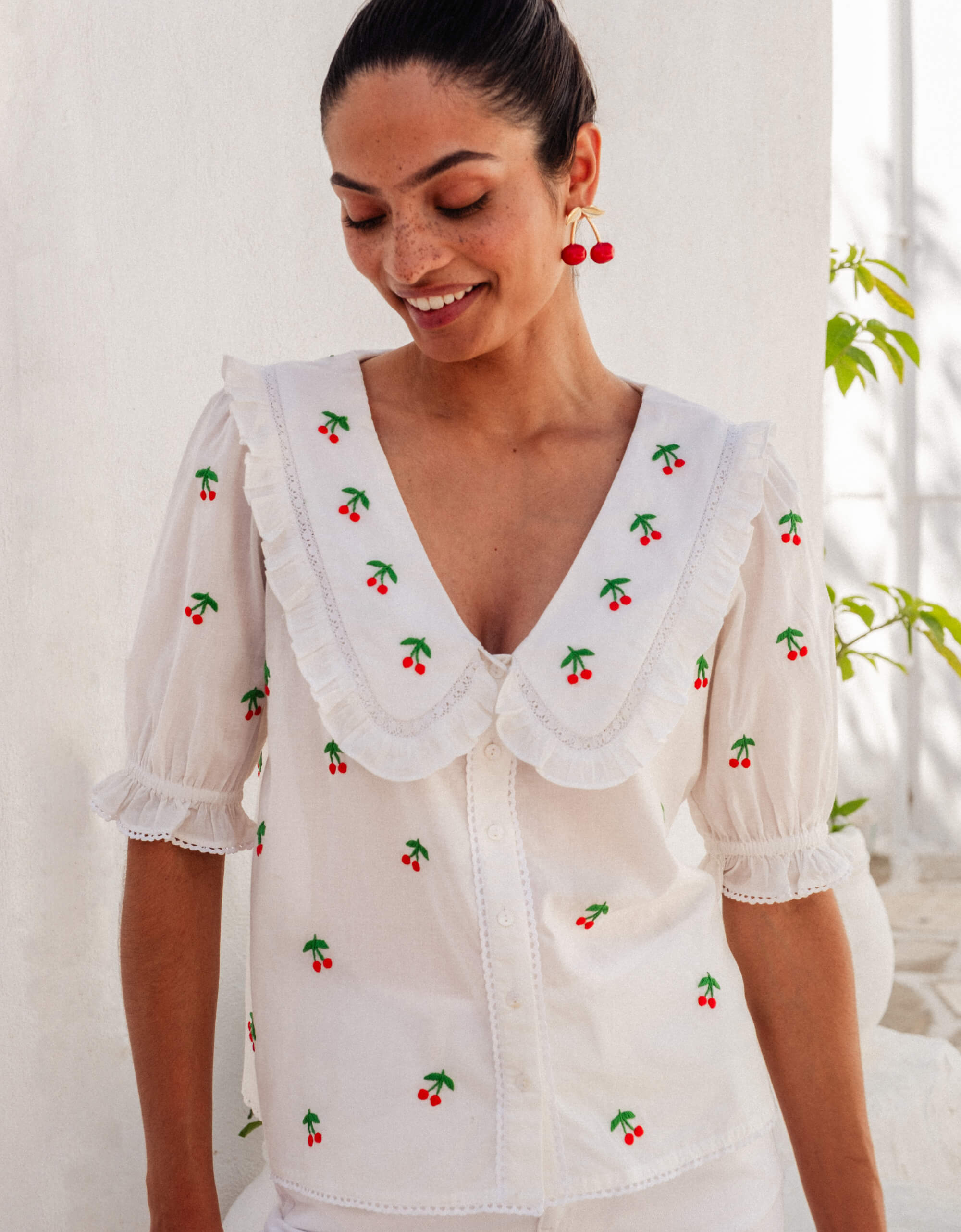 Pink City Prints Cherrylicious Ava Blouse