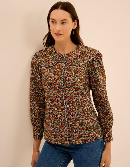 Pink City Prints Cinnamon Meadow Apple Blouse