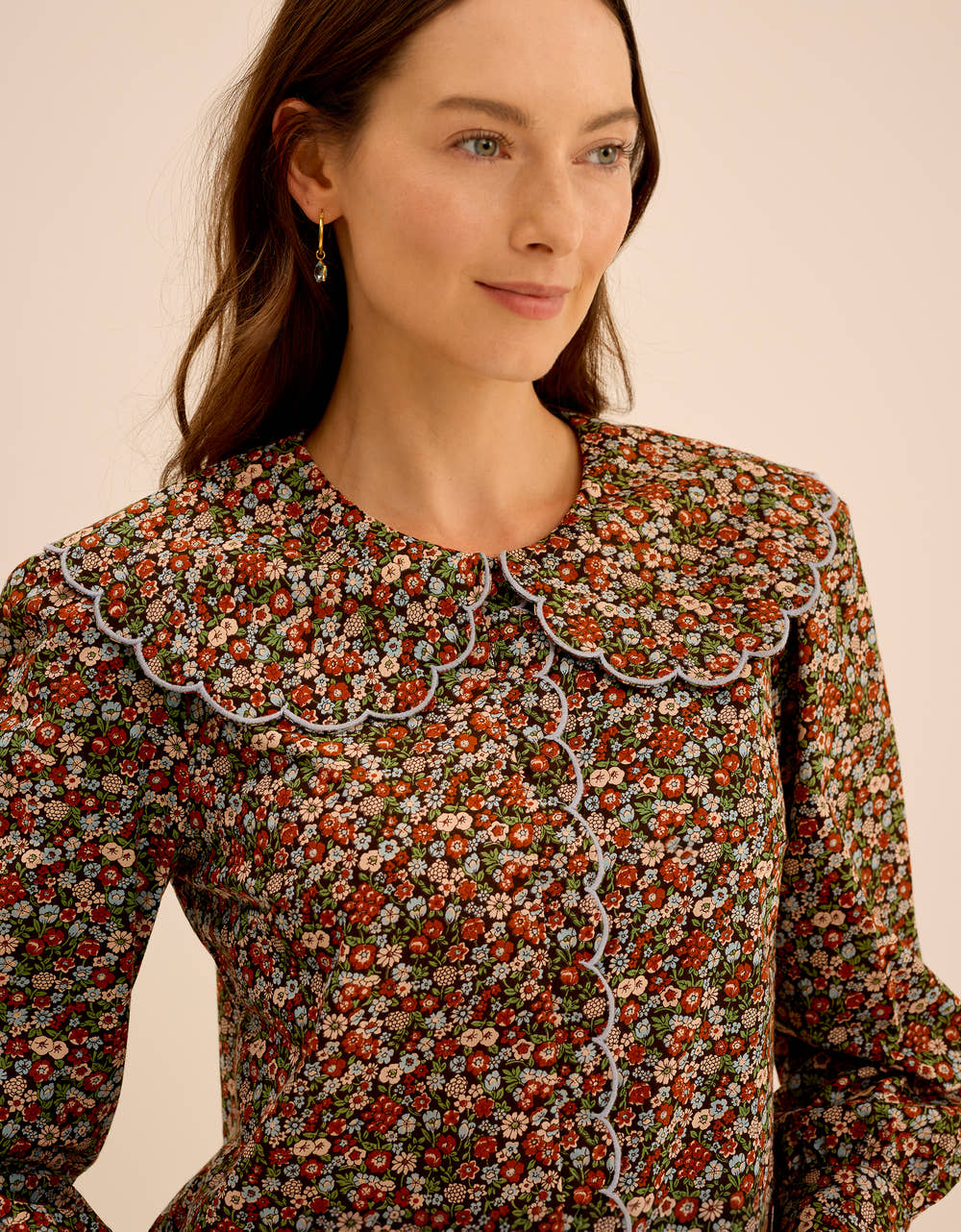 Pink City Prints Cinnamon Meadow Apple Blouse