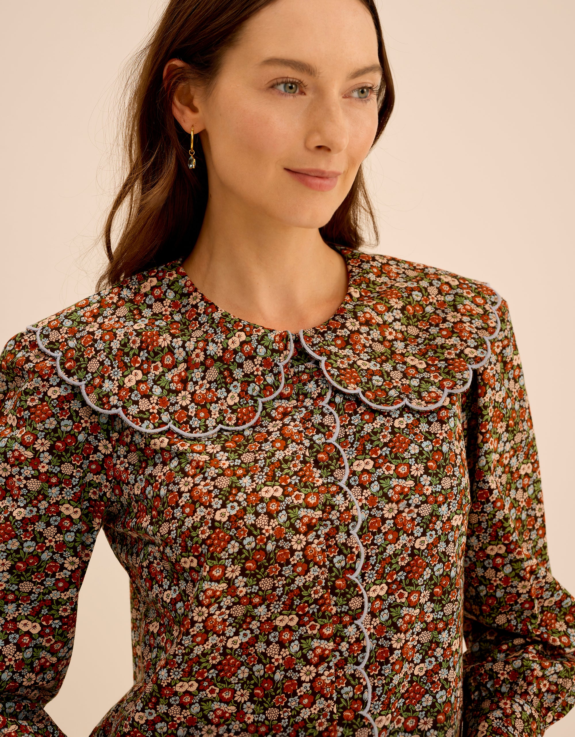 Pink City Prints Cinnamon Meadow Apple Blouse