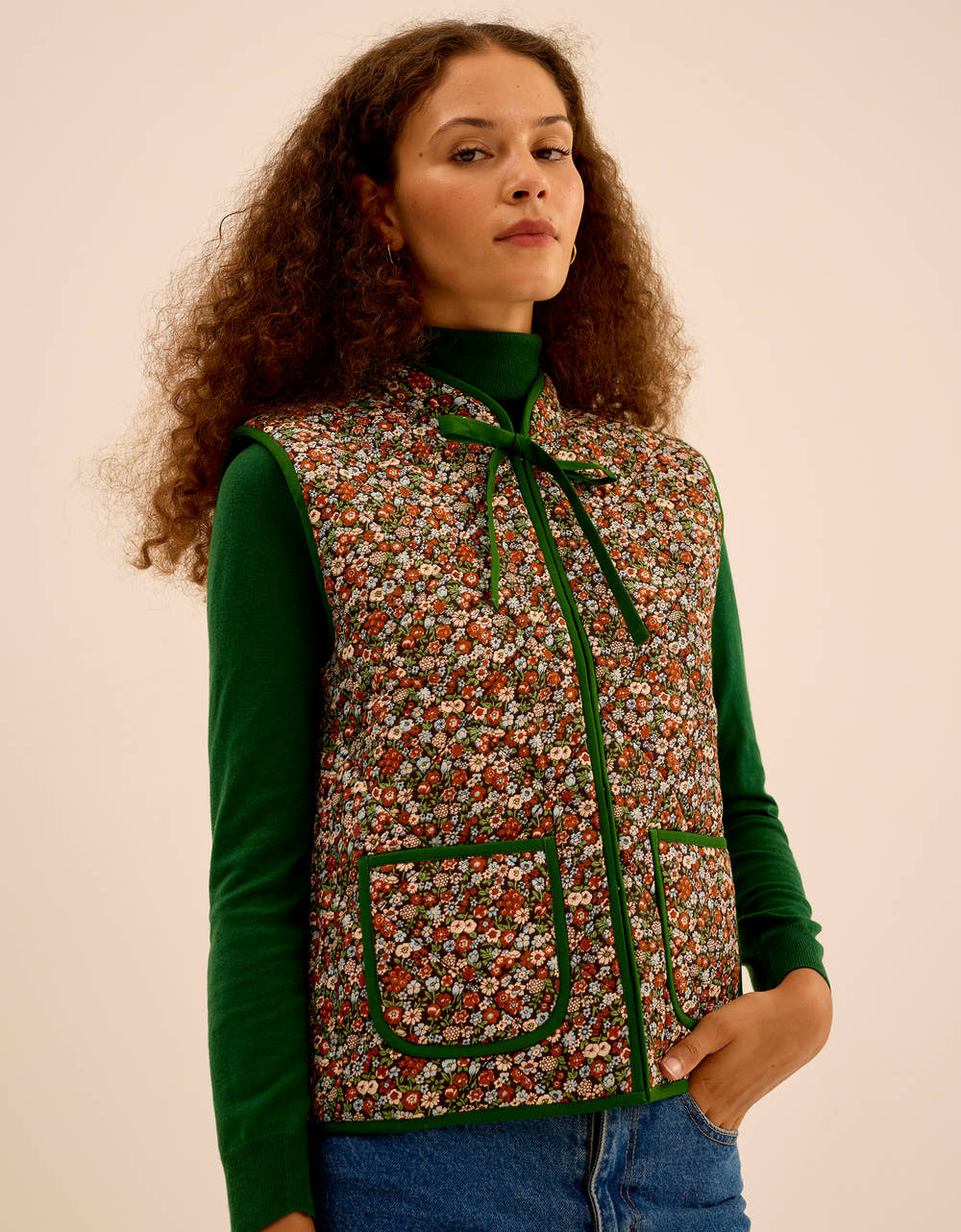 Pink City Prints Cinnamon Meadow Maggie Gilet