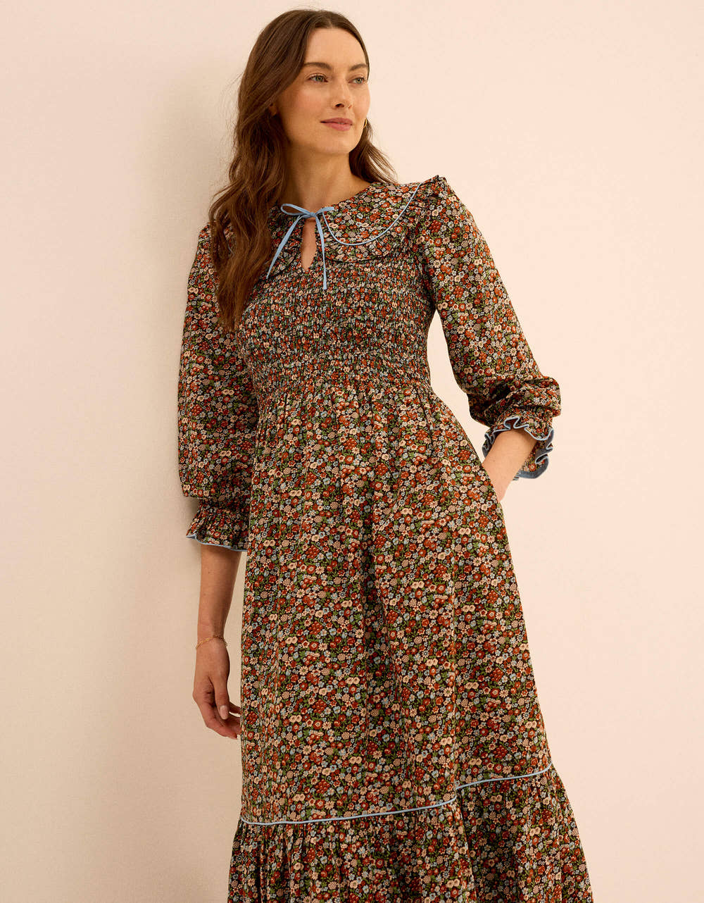 Pink City Prints Cinnamon Meadow Rita Dress