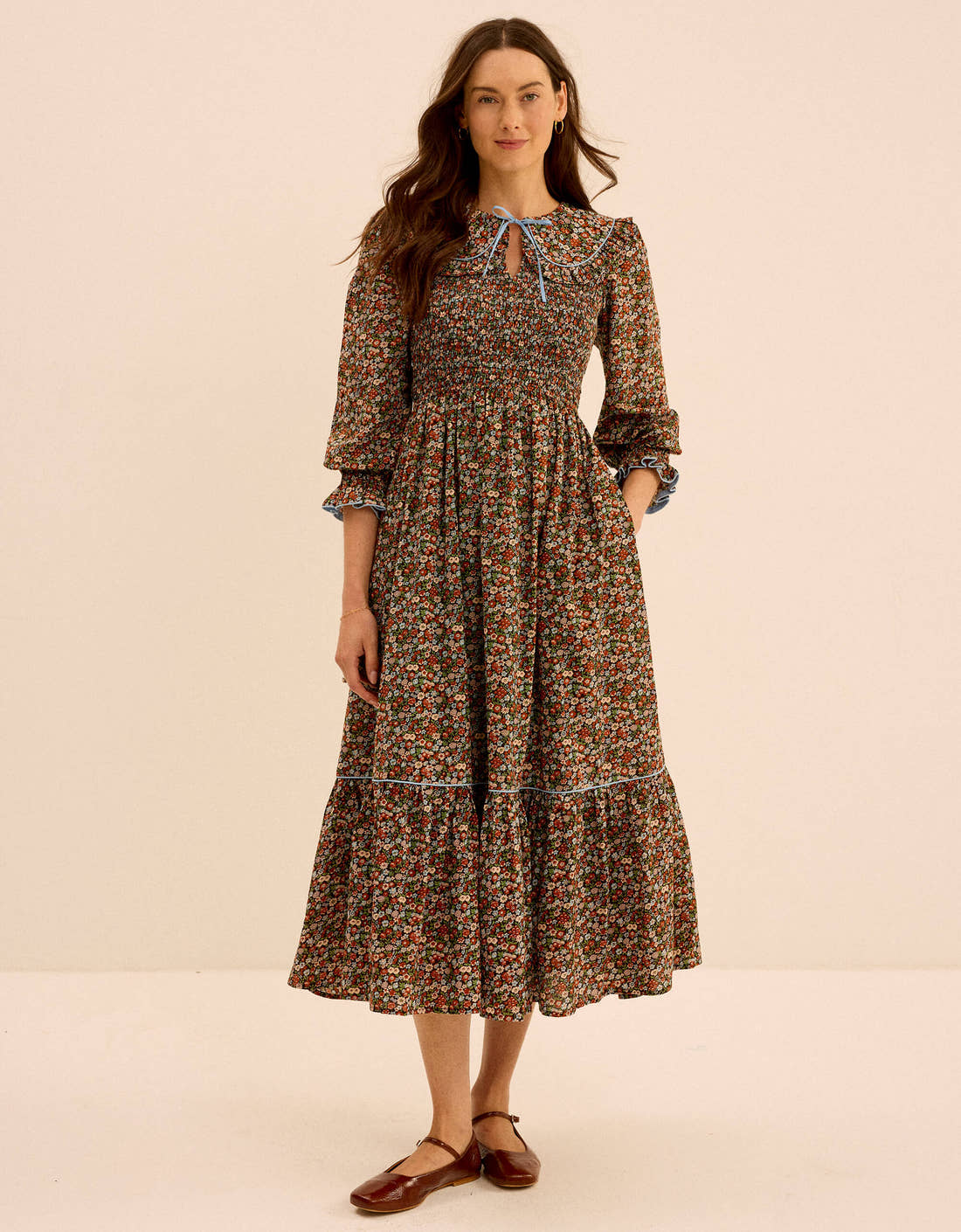 Pink City Prints Cinnamon Meadow Rita Dress