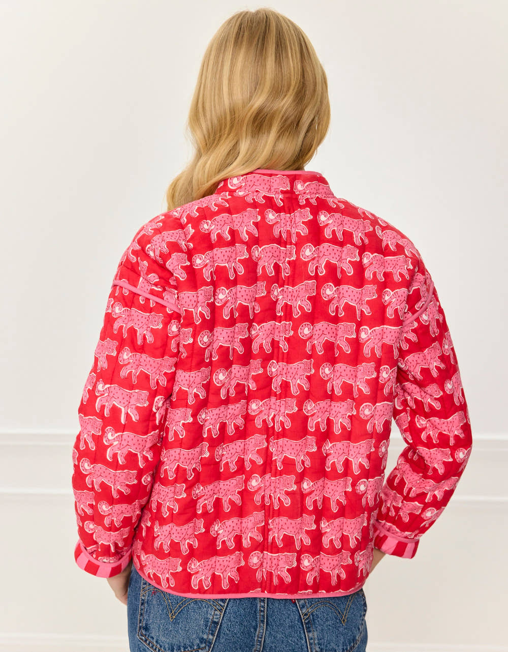Pink City Prints Crimson Leopard Penny Jacket