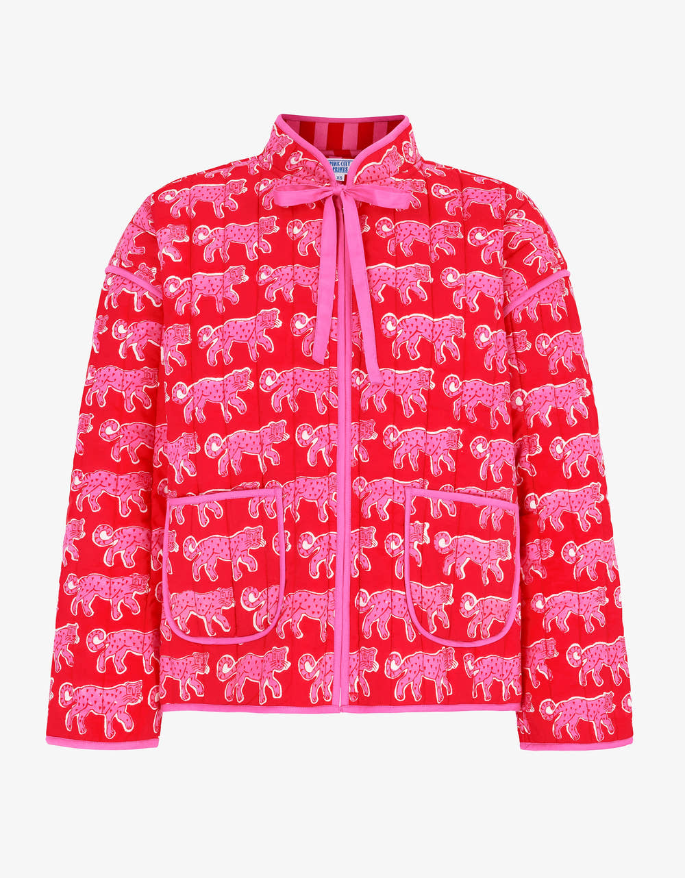 Pink City Prints Crimson Leopard Penny Jacket