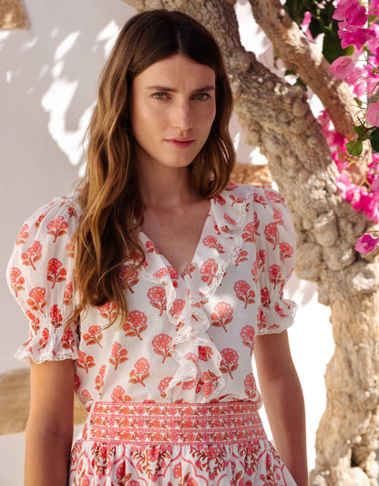 Pink City Prints Desert Blush Rosie Blouse