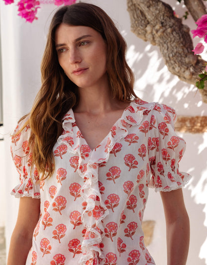 Pink City Prints Desert Blush Rosie Blouse
