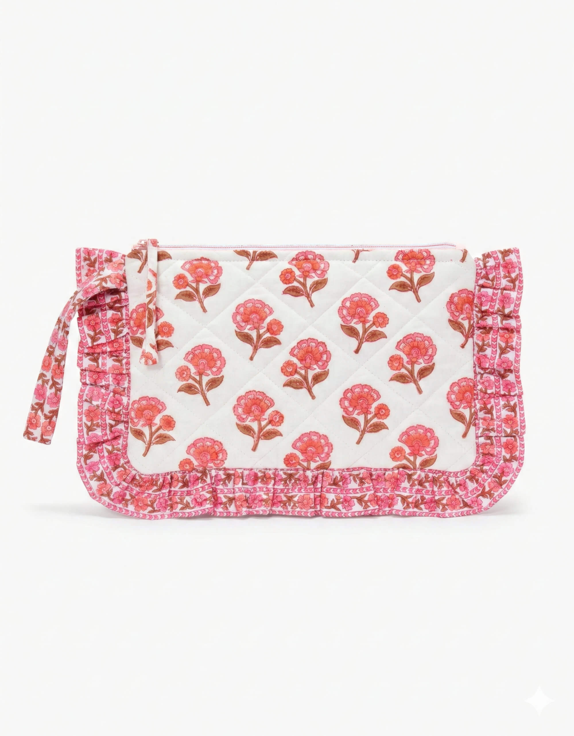 Desert Blush Ruffle Pouch