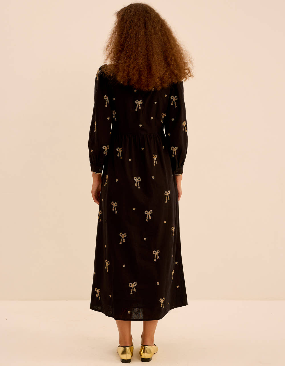 Pink City Prints Disco Bows Polly Dress