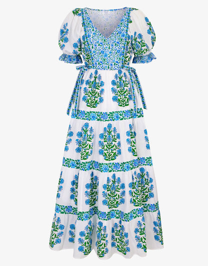 Pink City Prints Dusk Buta Laura Dress