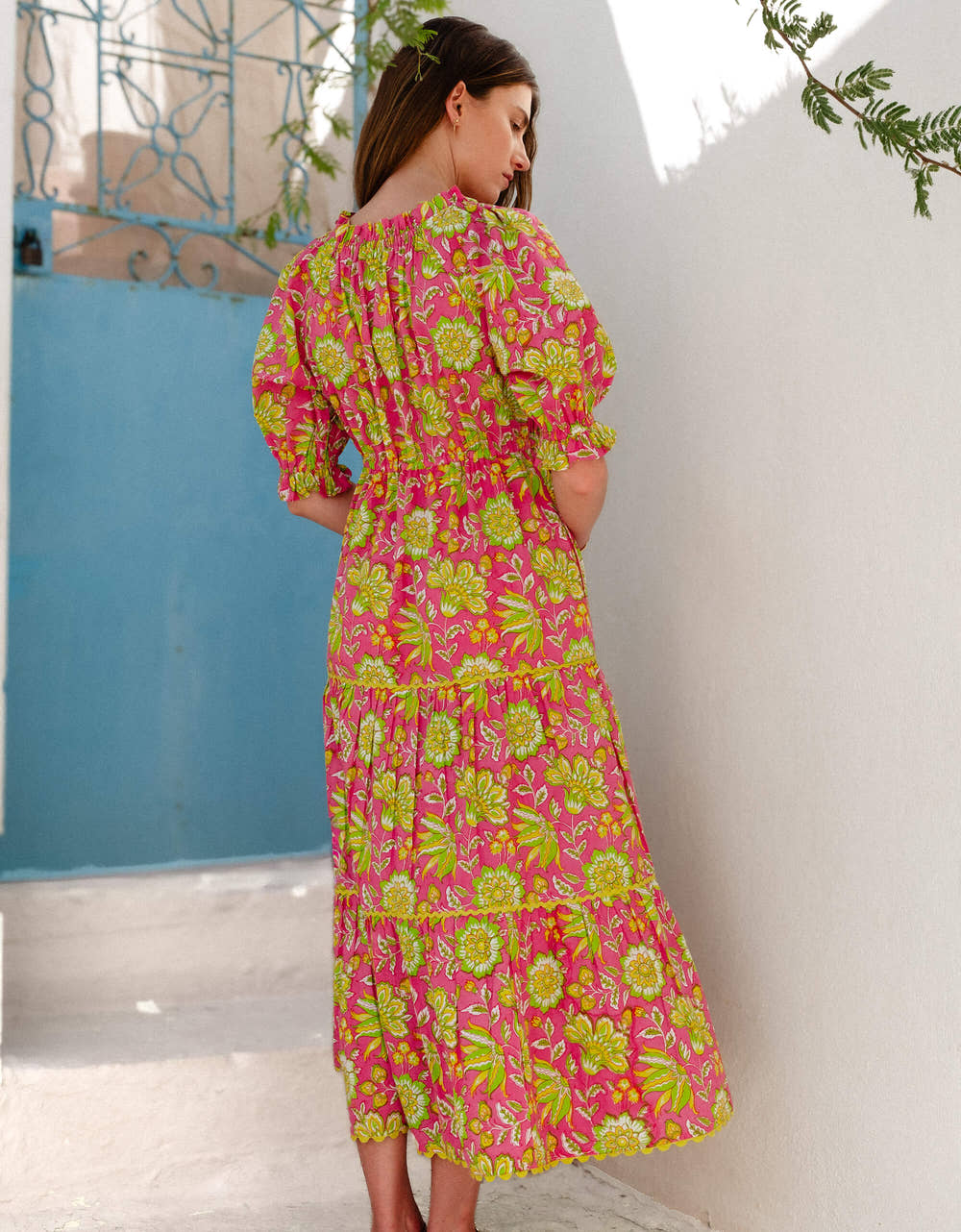Pink City Prints Electric Bloom Calypso Dress