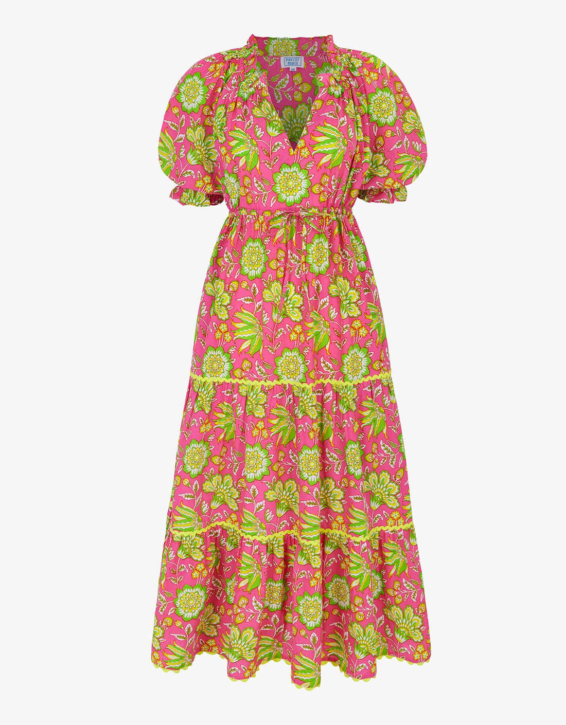 Pink City Prints Electric Bloom Calypso Dress