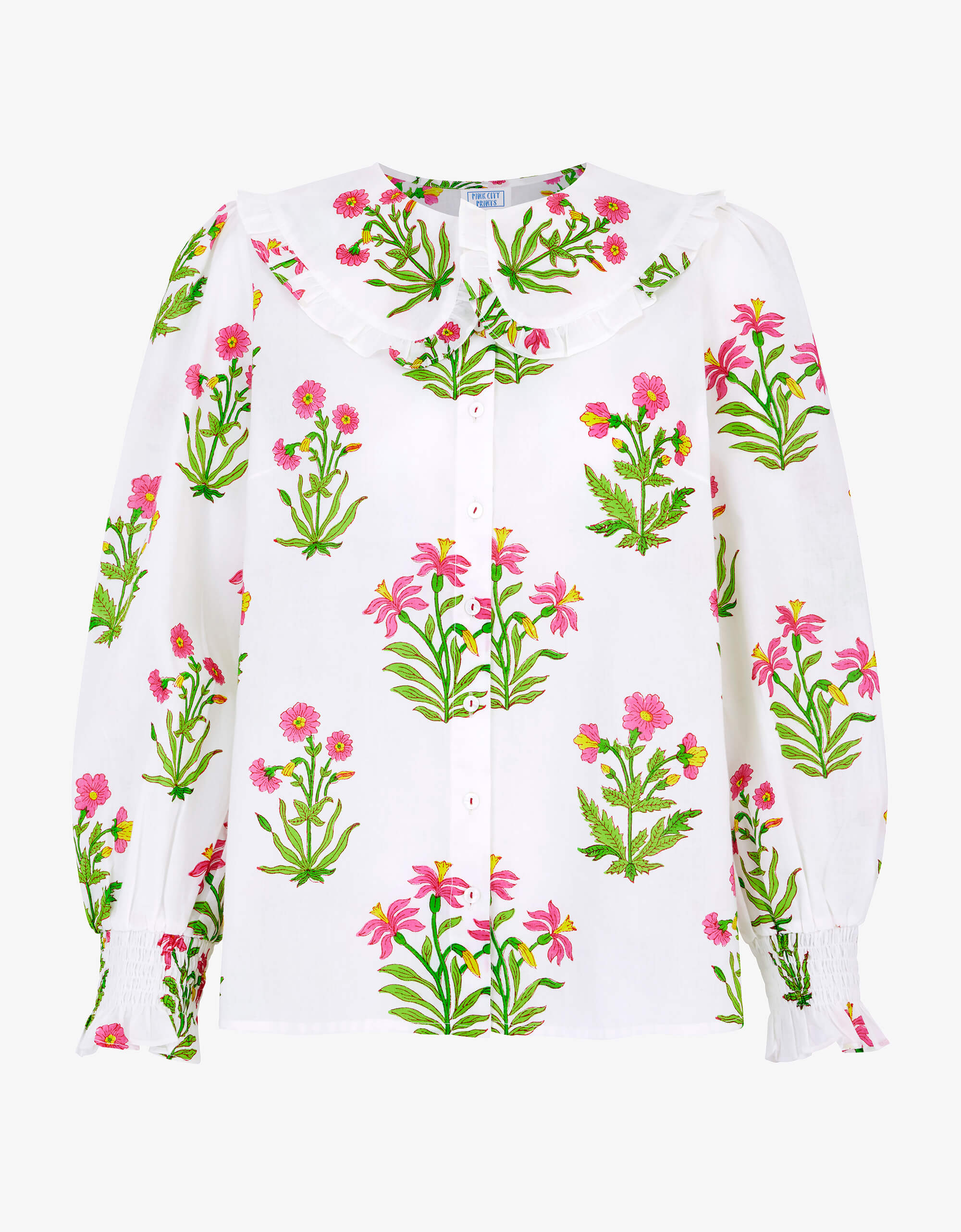 Pink City Prints Electric Meadow Apple Blouse