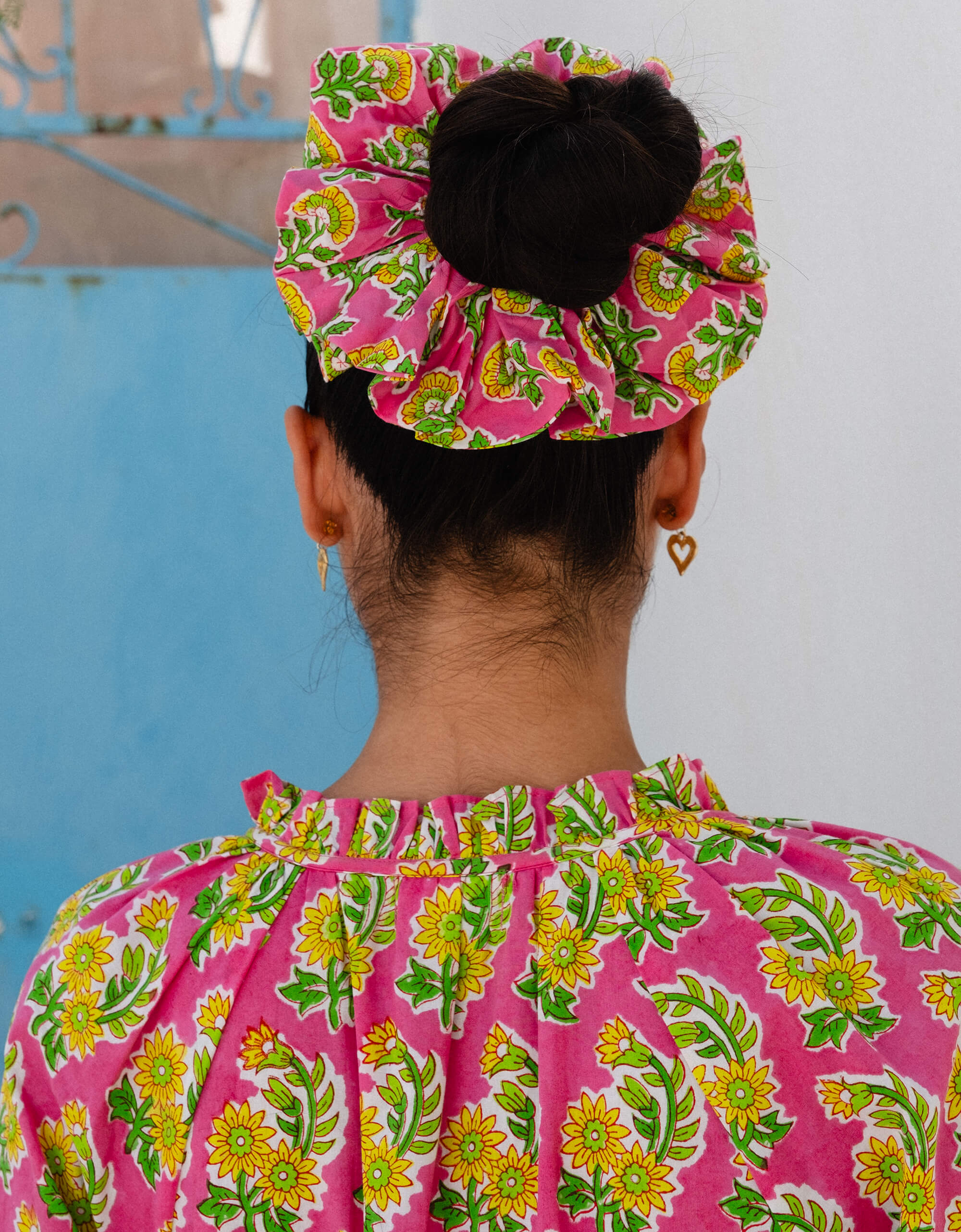 Pink City Prints Electric Meadow Scrunchie Set and Headband