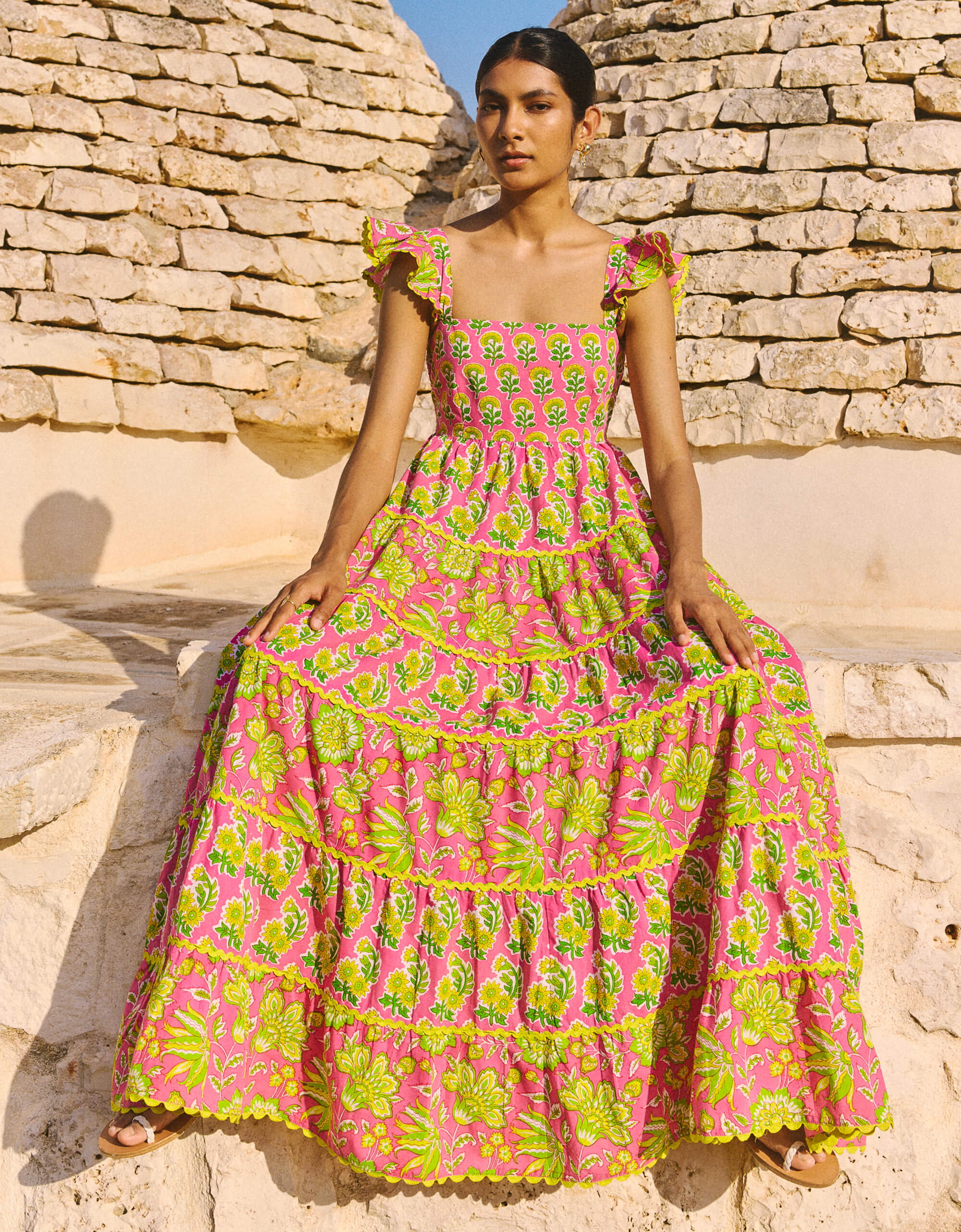 Pink City Prints Electric Mix Xanthe Dress