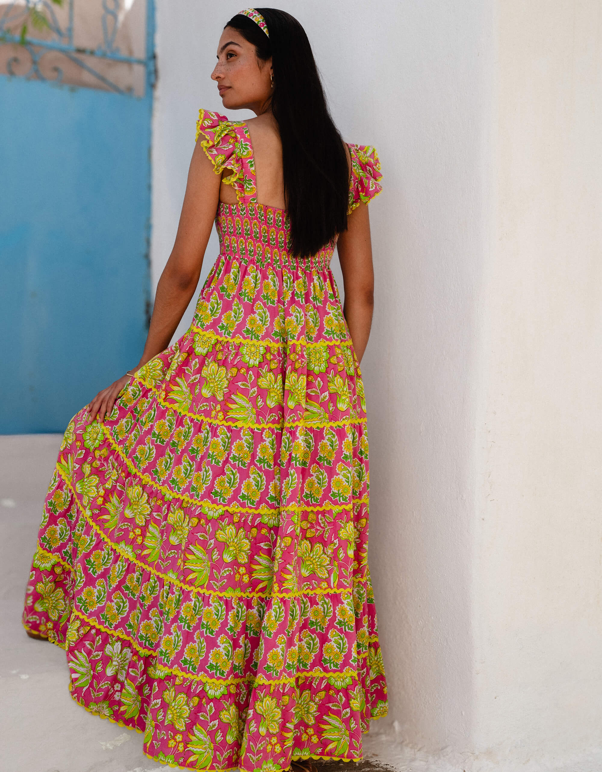 Pink City Prints Electric Mix Xanthe Dress