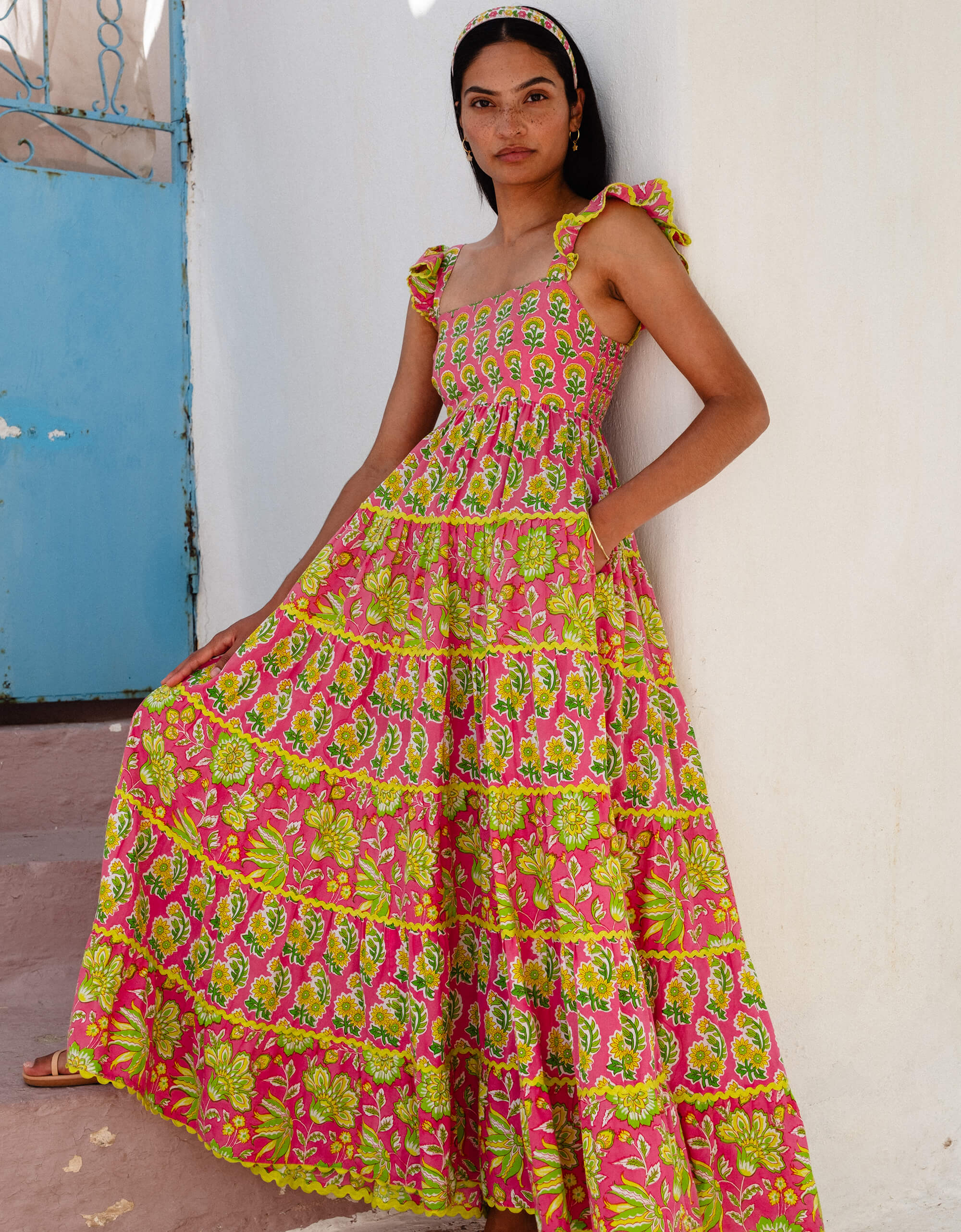 Pink City Prints Electric Mix Xanthe Dress