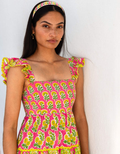 Pink City Prints Electric Mix Xanthe Dress