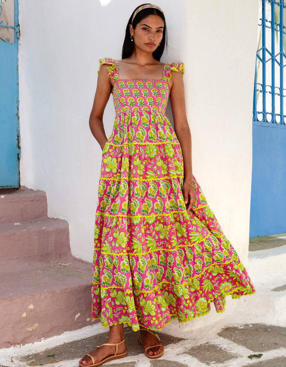 Pink City Prints Electric Mix Xanthe Dress