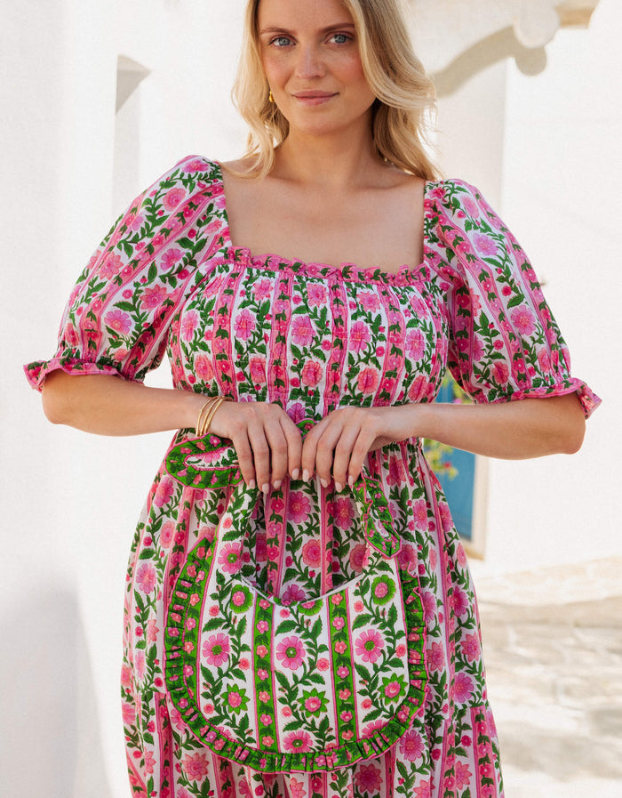 Pink City Prints Emerald Border Clutch