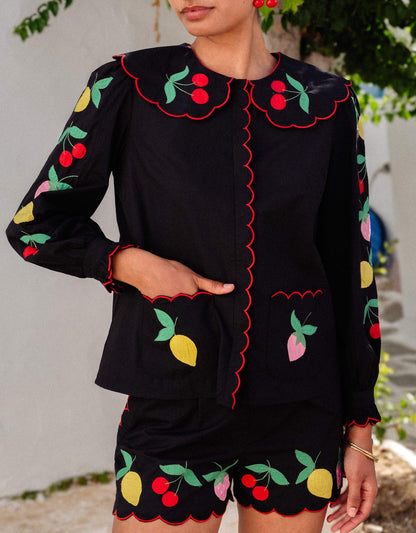 Pink City Prints Feeling Fruity Apple Blouse