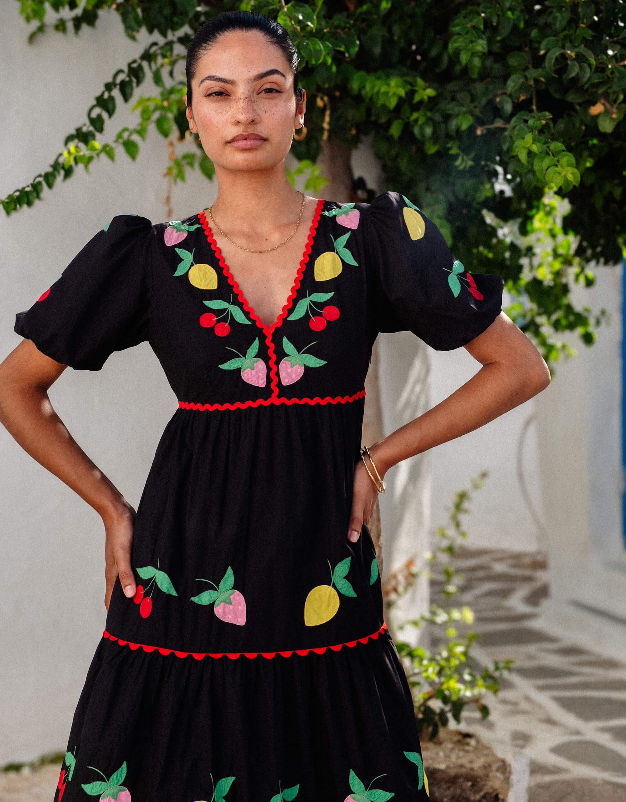 Pink City Prints Feeling Fruity Jolie Dress