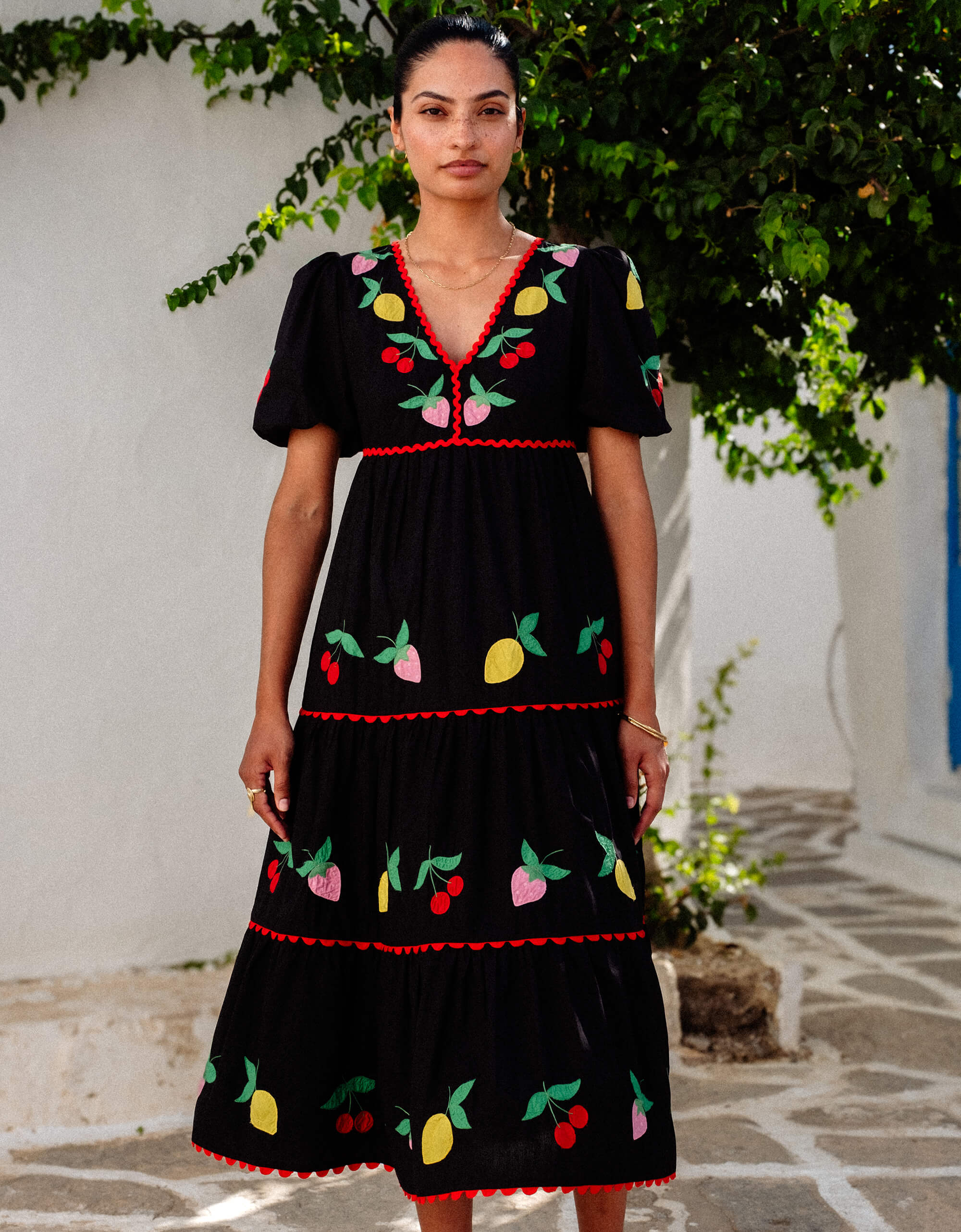 Pink City Prints Feeling Fruity Jolie Dress