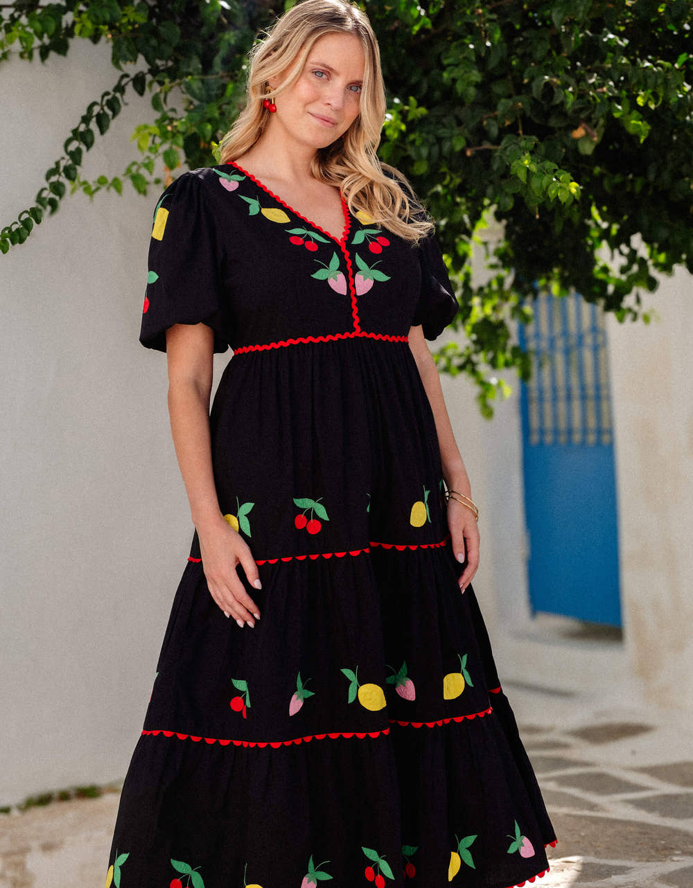 Pink City Prints Feeling Fruity Jolie Dress