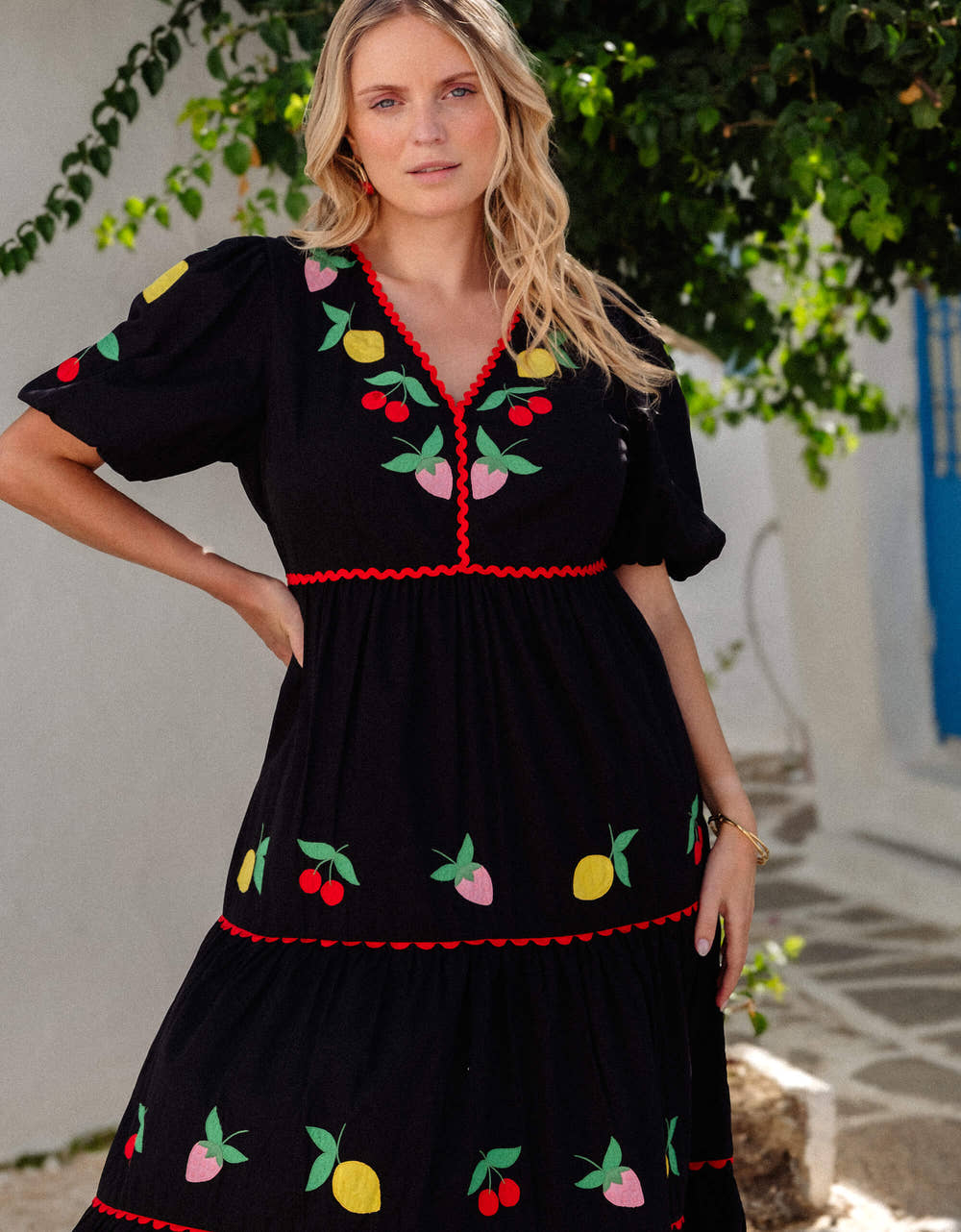 Pink City Prints Feeling Fruity Jolie Dress