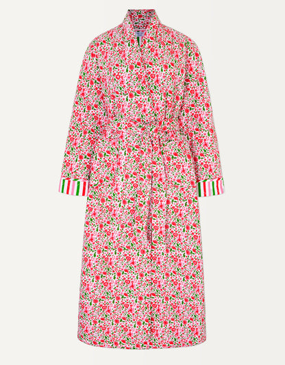 Pink City Prints Festive Ditsy Dressing Gown
