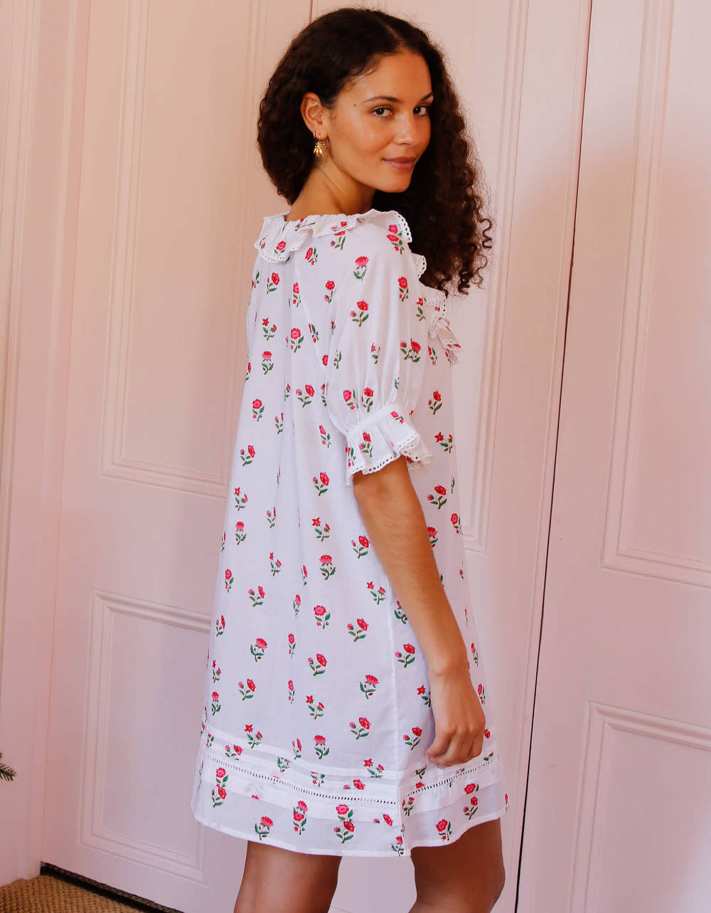 Pink City Prints Festive Ditsy Gloria Nightie