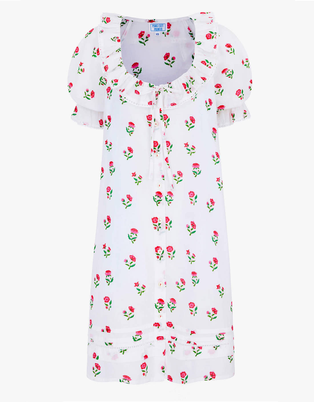 pink city prints strawberry dress Rent Pink City Prints Maree Strawberry print dress - Pink City Prints
