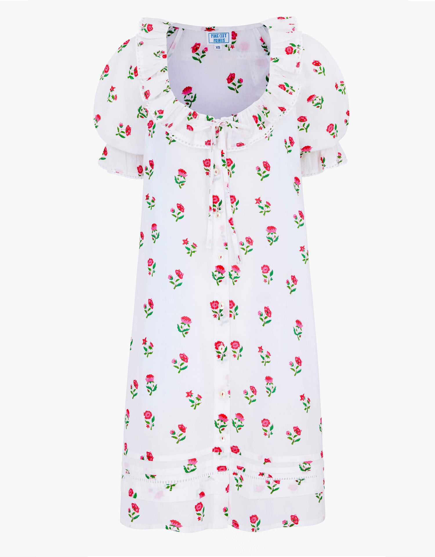Pink City Prints Festive Ditsy Gloria Nightie