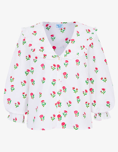 Pink City Prints Festive Ditsy Joy Blouse