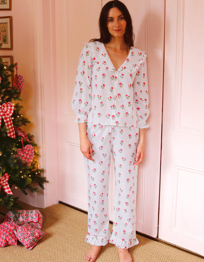Pink City Prints Festive Ditsy Joy Pyjama Set